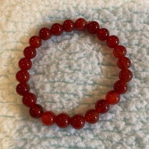 8mm Carnelian stretch bracelet